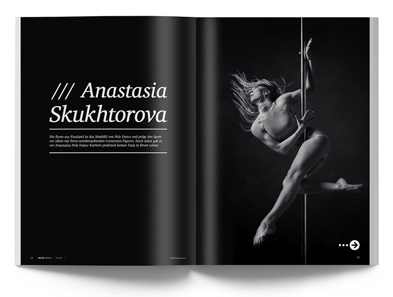 Pole Art Magazine Nr. 3 - Anastasia Skukhtorova im Interview