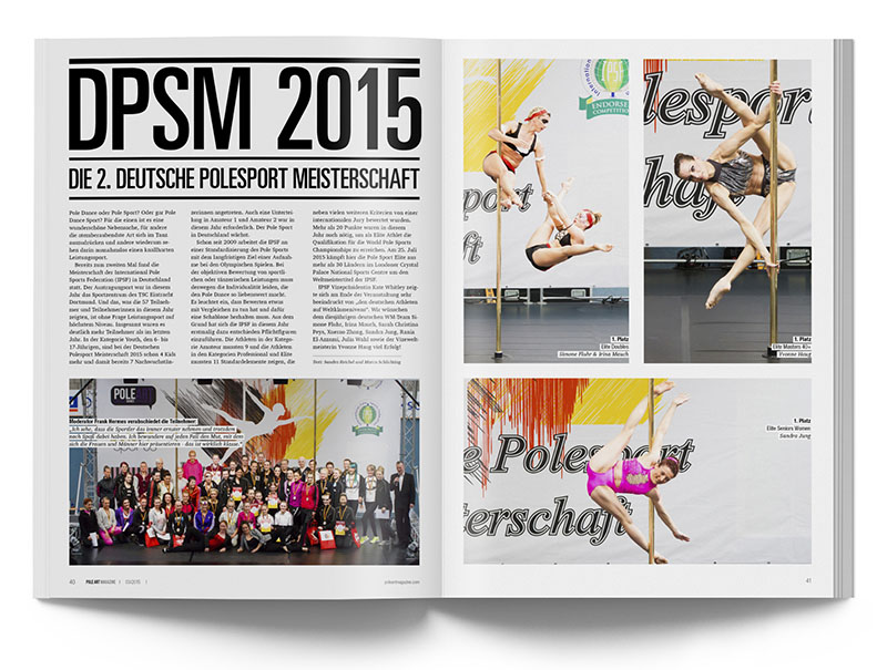 Pole Art Magazine Nr. 3 - DPSM 2015: Die Gewinner der Deutschen Polesport Meisterschaft