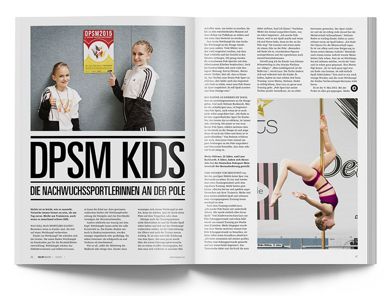 Pole Art Magazine Nr. 3 - DPSM Kids: Nachwuchssportlerinnen an der Pole