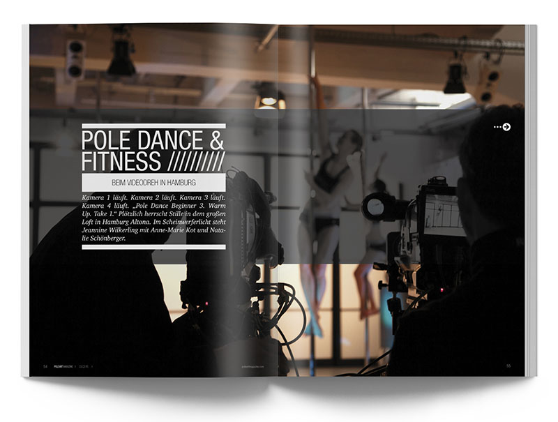 Pole Art Magazine Nr. 3 - Pole Dance & Fitness: Beim Videodreh in Hamburg