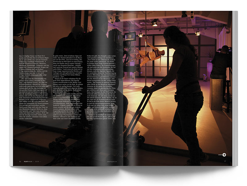 Pole Art Magazine Nr. 3 - Pole Dance & Fitness: Beim Videodreh in Hamburg