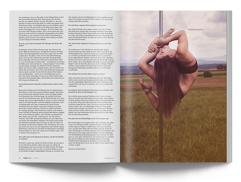 Pole Art Magazine Nr. 4 - Julia Wahl im Interview