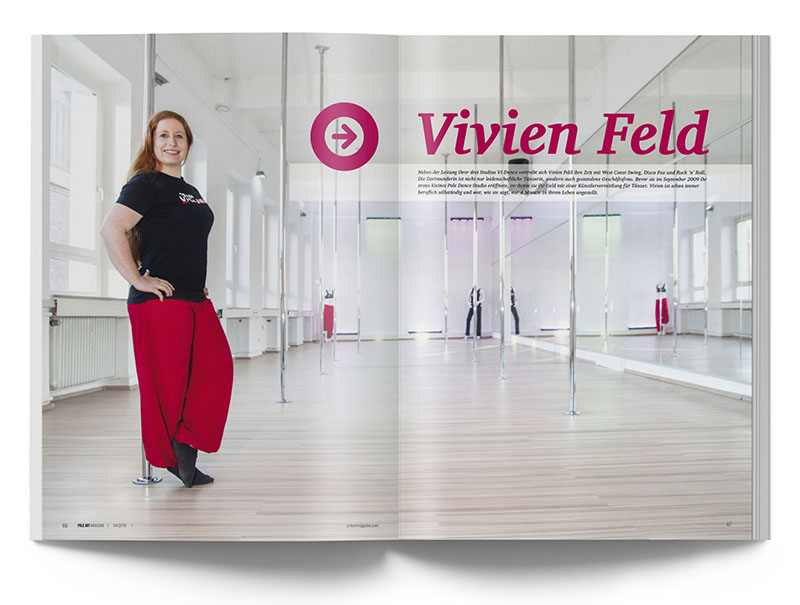 Pole Art Magazine Nr. 4 - Vivien Feld im Interview