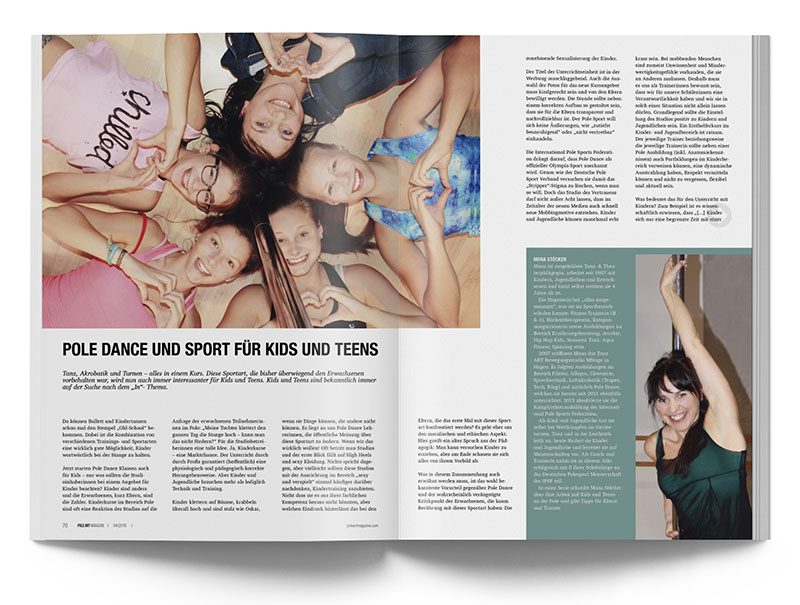 Pole Art Magazine Nr. 4 - Pole Dance und Sport für Kids und Teens
