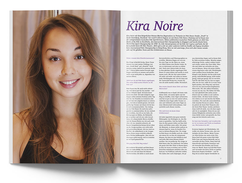 Pole Art Magazine Nr. 5 - Kira Noir im Interview