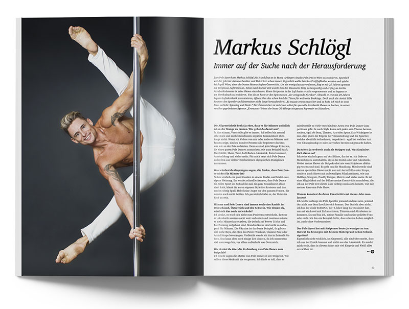 Pole Art Magazine Nr. 5 - Markus Schlögl im Interview