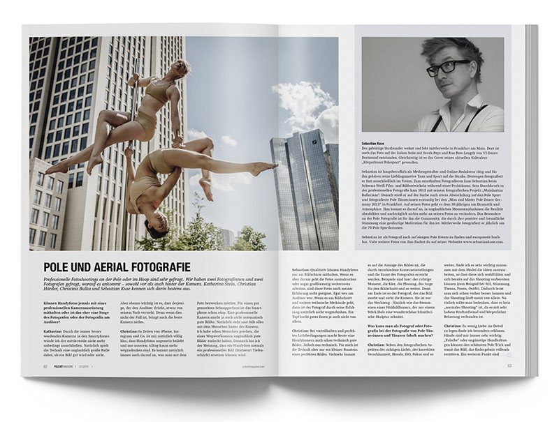 Pole Art Magazine Nr. 5 - Pole- und Aerial-Fotografie: Sebastian Kuse im Interview