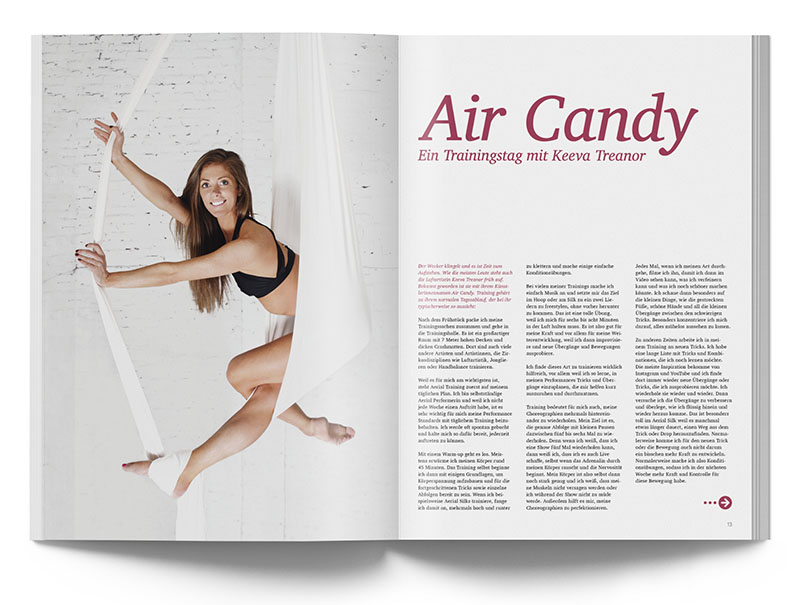 Pole Art Magazine Nr. 6 - Air Candy: Ein Trainingstag mit Keeva Treanor