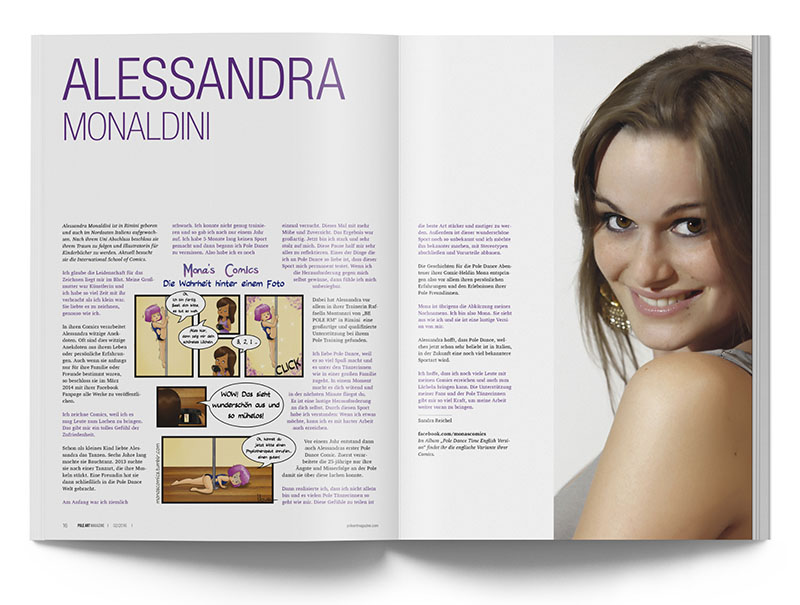 Pole Art Magazine Nr. 6 - Alessandra Monaldini: Mona's Comics