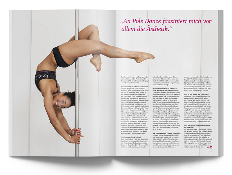 Pole Art Magazine Nr. 6 - Ate Flying Beauty im Interview