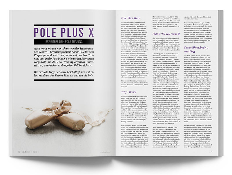 Pole Art Magazine Nr. 7 - Pole Plus X: Pole Plus Tanz