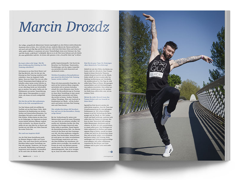 Pole Art Magazine Nr. 7 - Marcin Drozdz im Interview