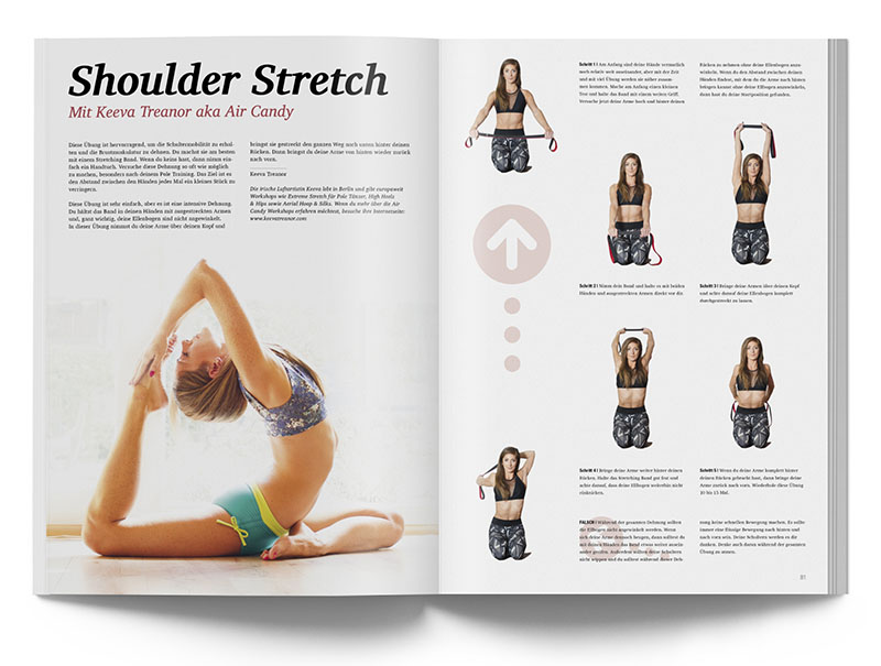 Pole Art Magazine Nr. 7 - Shoulder Stretch mit Keeva Treanor