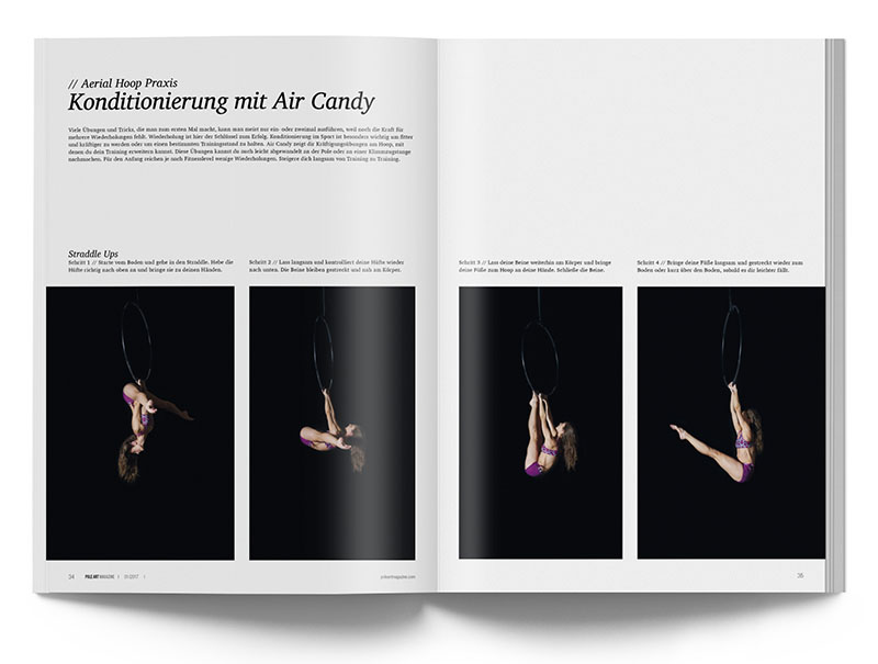 Pole Art Magazine Nr. 9 - Aerial Hoop: Konditionierung mit Air Candy