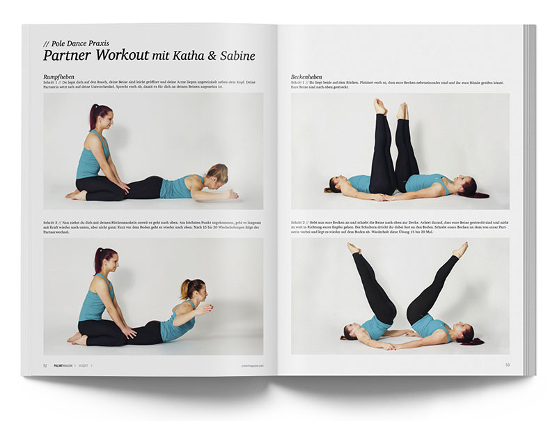 Pole Art Magazine Nr. 9 - Partner Workout mit Katha & Sabine
