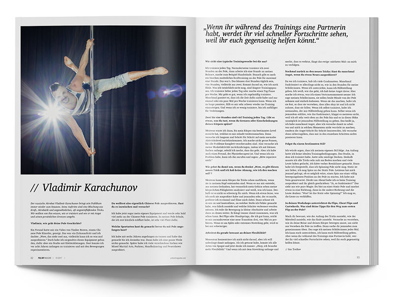 Pole Art Magazine Nr. 9 - Vladimir Karachunov im Interview 