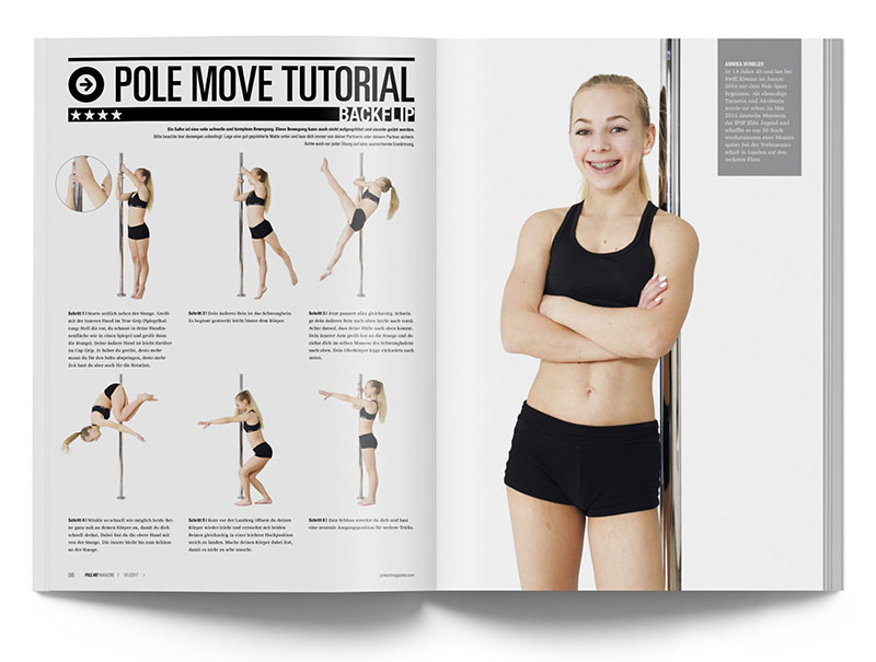 Pole Art Magazine Nr. 9 - Pole Dance Tutorial: Backflip mit Annika Winkler