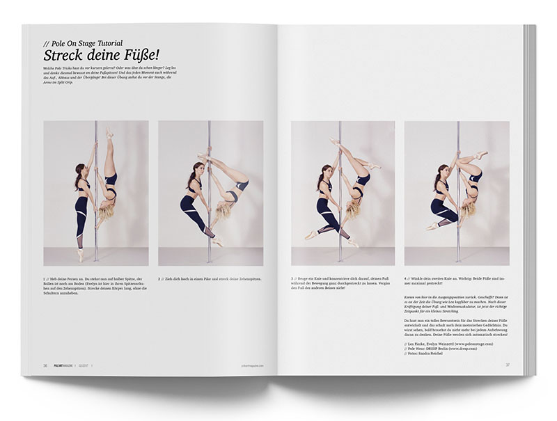 Pole Art Magazine Nr. 10 - Pole Dance Tutorial: Streck deine Füße!