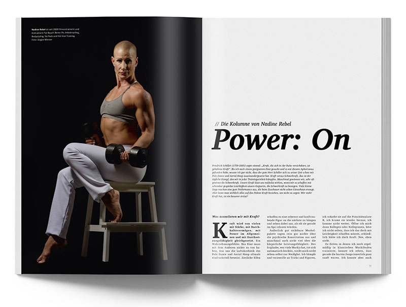 Pole Art Magazine Nr. 12 - Die Kolumne von Nadine Rebel: Power: On