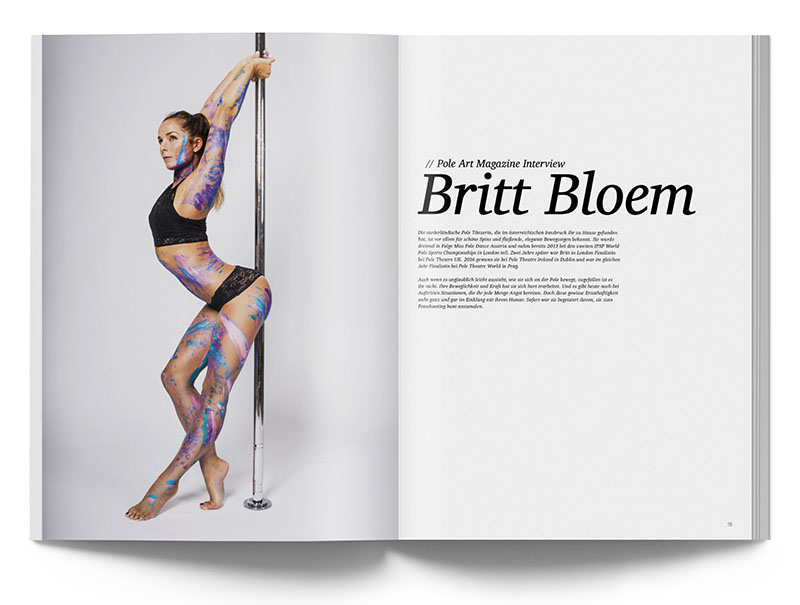 Pole Art Magazine Nr. 12 - Britt Bloem im Interview