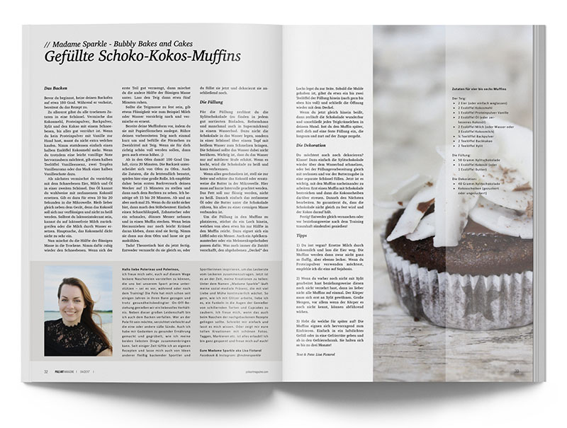 Pole Art Magazine Nr. 12 - Madame Sparkle: Gefüllte Schoko-Kokos-Muffins