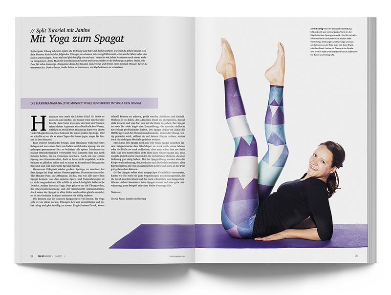 Pole Art Magazine Nr. 12 - Split Tutorial: Mit Yoga zum Spagat