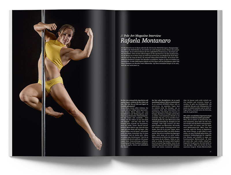 Pole Art Magazine Nr. 12 - Rafaela Montanaro im Interview