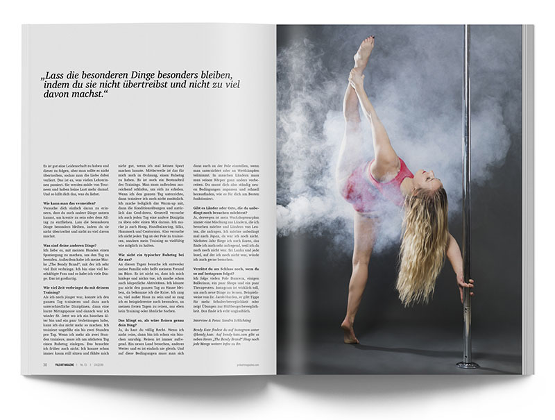 Pole Art Magazine Nr. 13 - Bendy Kate im Interview