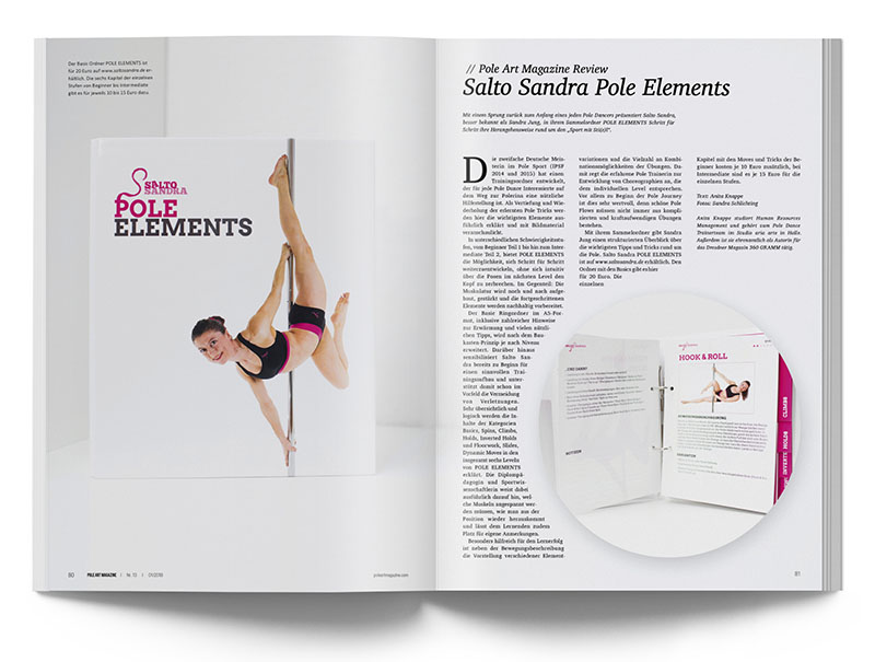 Pole Art Magazine Nr. 13 - Salto Sandra Pole Elements