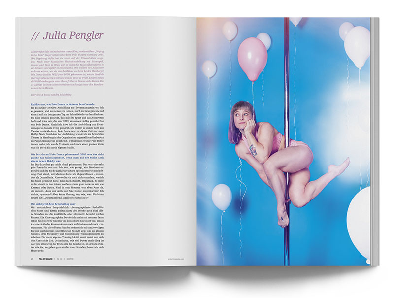 Pole Art Magazine Nr. 14 - Julia Pengler im Interview