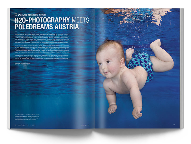 Pole Art Magazine Nr. 14 - H2O-Photography meets PoleDreams Austria: Pole Dance Unterwasser 