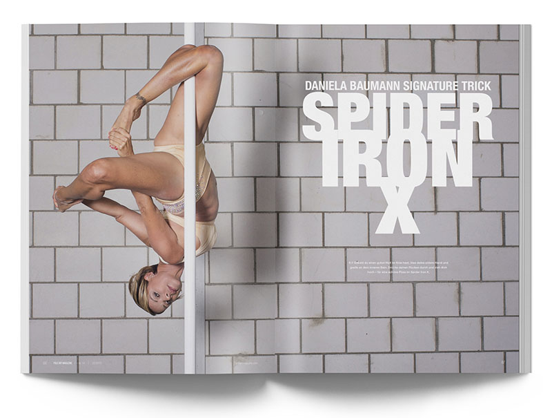 Pole Art Magazine Nr. 14 - Pole Dance Tutorial: Spider Iron X mit Daniela Baumann