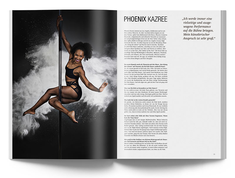 Pole Art Magazine Nr. 16 - Phoenix Kazree im Interview