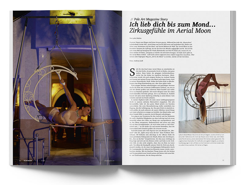 Pole Art Magazine Nr. 16 - Ich lieb dich bis zum Mond: Aerial Moon mit Lydia