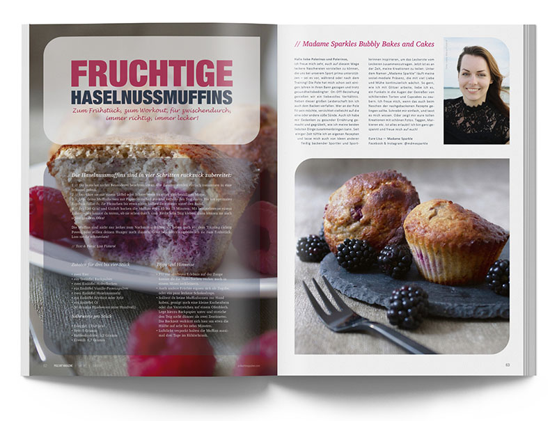 Pole Art Magazine Nr. 16 - Madame Sparkle: Fruchtige Haselnussmuffins