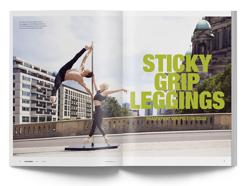 Pole Art Magazine Nr. 17 - Sticky Grip-Leggings mit Pole On Stage