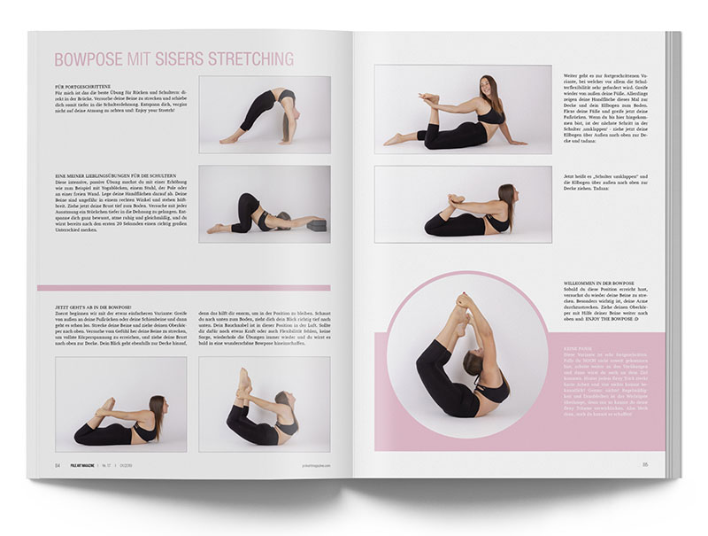 Pole Art Magazine Nr. 17 - Stretching Tutorial: Bowpose mit Stefanie Iser von Sisers Stretching