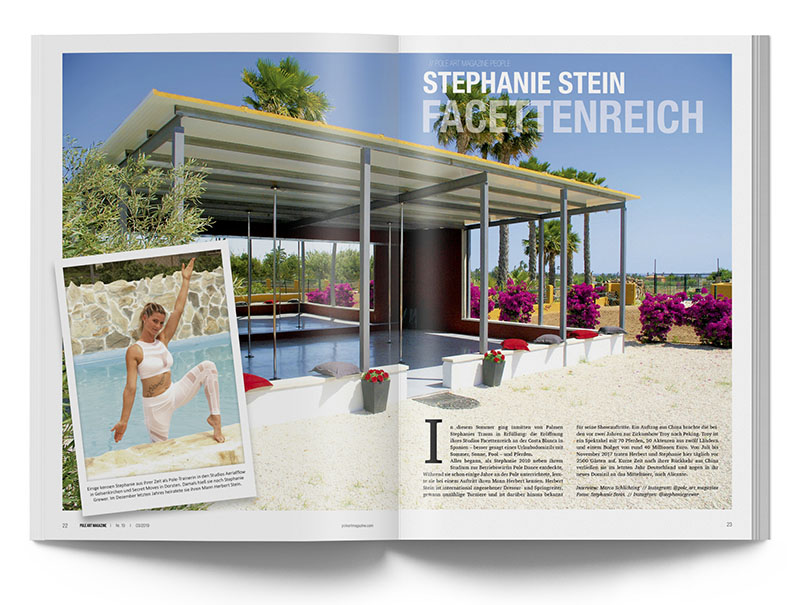 Pole Art Magazine Nr. 19 - Stephanie Stein von Facettenreich in Elche/Spanien