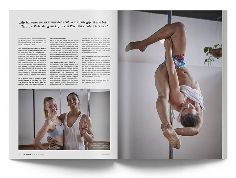 Pole Art Magazine Nr. 20 - Bernardo Casillas im Interview