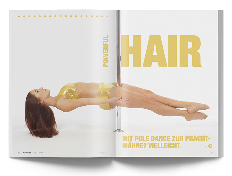 Pole Art Magazine Nr. 20 - Powerful Hair durch Pole Dance von Elodie von Poschinger