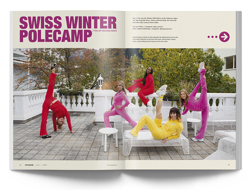 Pole Art Magazine Nr. 20 - Loft1 Swiss Winter PoleCamp 2019 in Davos