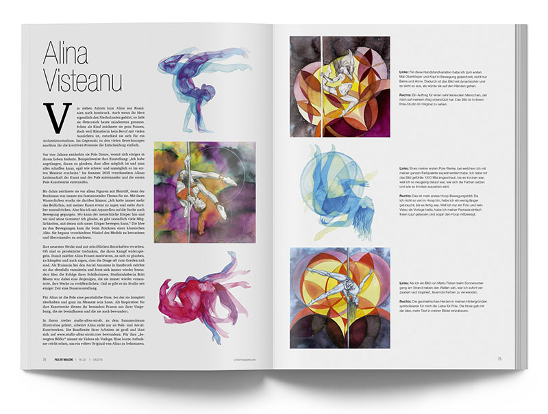 Pole Art Magazine Nr. 20 - Alina Visteanu von Summerdream Illustration