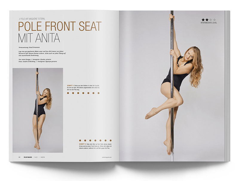 Pole Art Magazine Nr. 20 - Pole Dance Tutorial: Front Seat mit Anita
