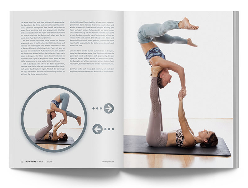 Pole Art Magazine Nr. 21 - Acro Yoga: Der Star mit Regina & Elodie