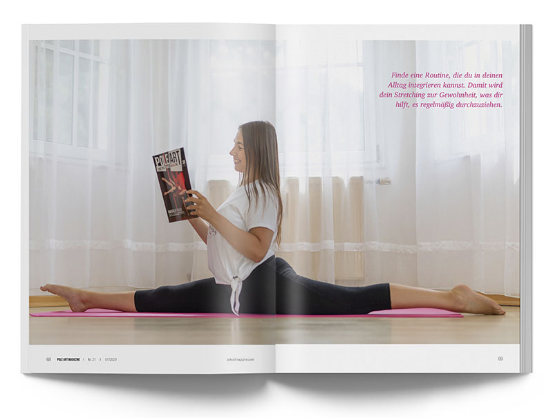 Pole Art Magazine Nr. 21 - Sisers Stretching: So erreichst du deine Stretching-Ziele