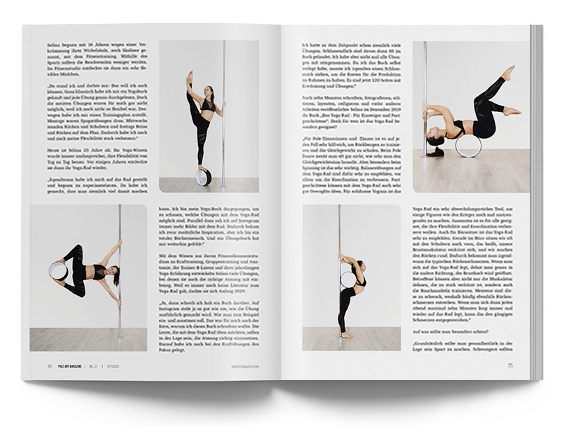 Pole Art Magazine Nr. 21 - Das Yoga-Rad: Selina Reichert