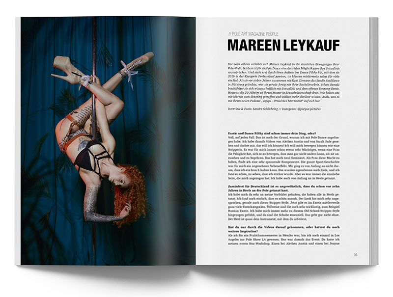 Pole Art Magazine Nr. 22 - Mareen Leykauf im Interview