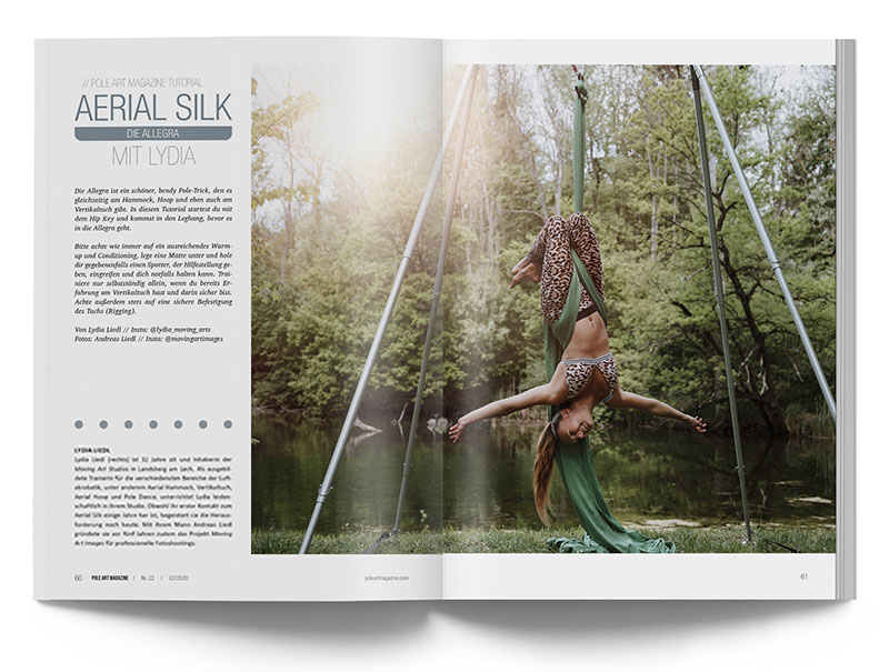 Pole Art Magazine Nr. 22 - Aerial Silk mit Lydia: Die Allegra