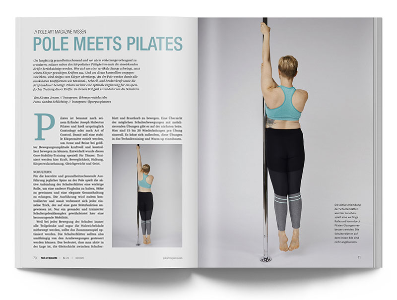 Pole Art Magazine Nr. 23 - Pole meets Pilates mit Kirsten Jensen