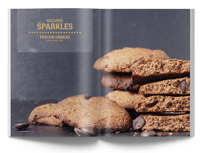 Pole Art Magazine Nr. 24 - Madame Sparkle: Vegan Double Choc Protein Cookies